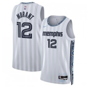 Maillot Basket Homme Memphis Grizzlies Ja Morant 2025-26 Nike City Edition Gris Swingman